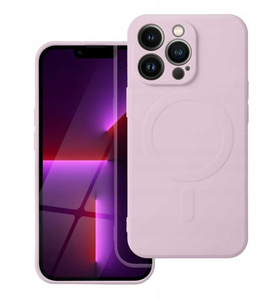 Oem SILICONE MAG COVER dėklas suderinamas su MagSafe skirtas Samsung Galaxy S24 FE rožinės spalvos