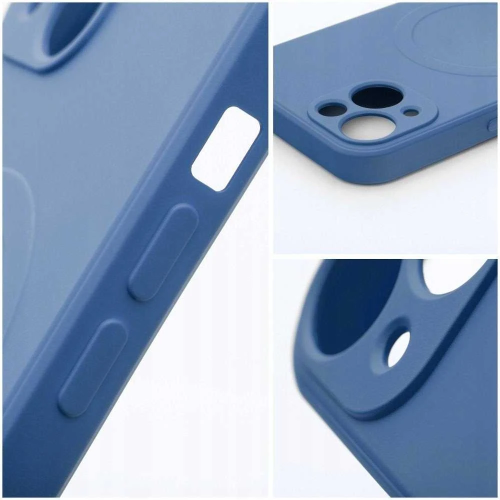 Oem SILICONE MAG COVER dėklas suderinamas su MagSafe skirtas Samsung Galaxy A16 mėlynos spalvos