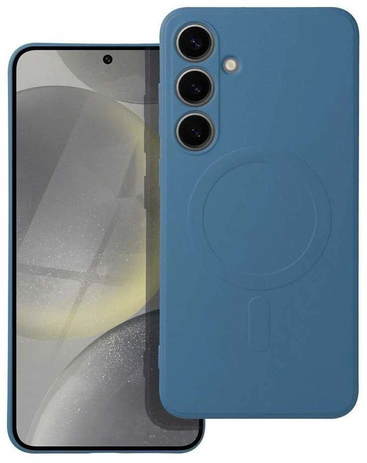 Oem SILICONE MAG COVER dėklas suderinamas su MagSafe skirtas Samsung Galaxy A56 mėlynos spalvos