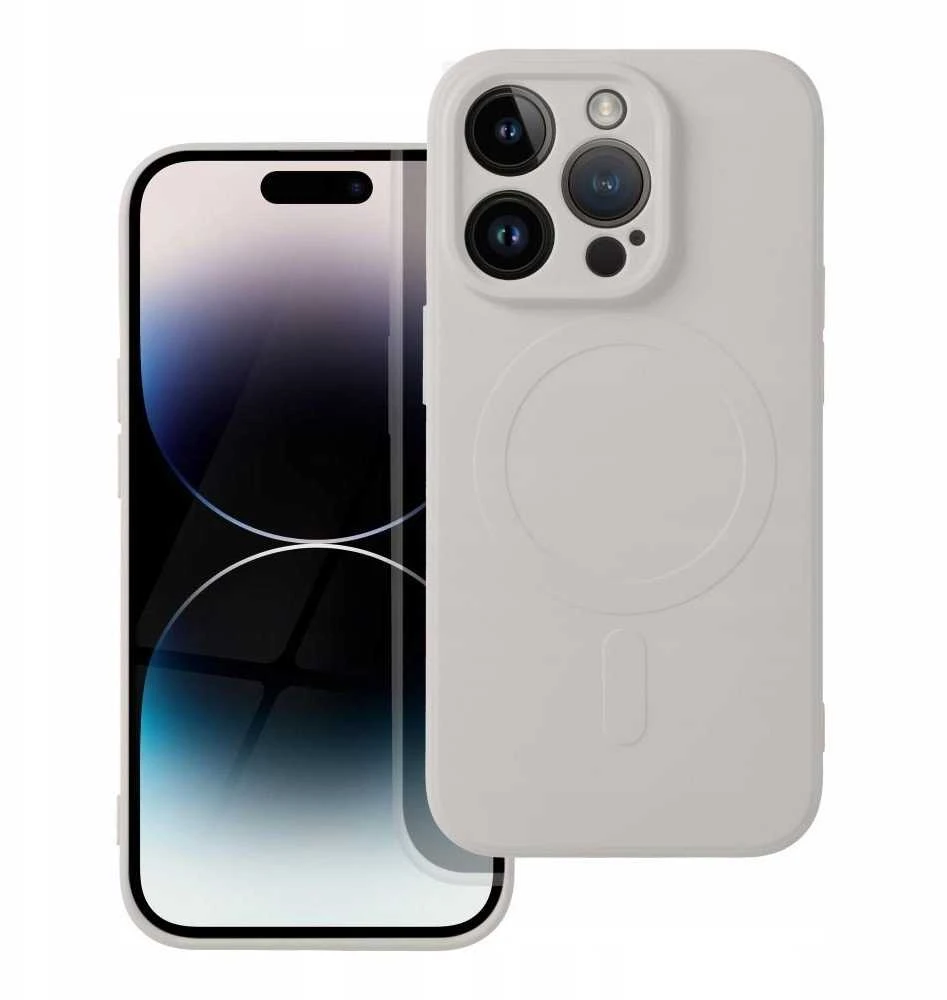 Oem SILICONE MAG COVER dėklas suderinamas su MagSafe skirtas Samsung Galaxy A56 pilkos spalvos titatnium