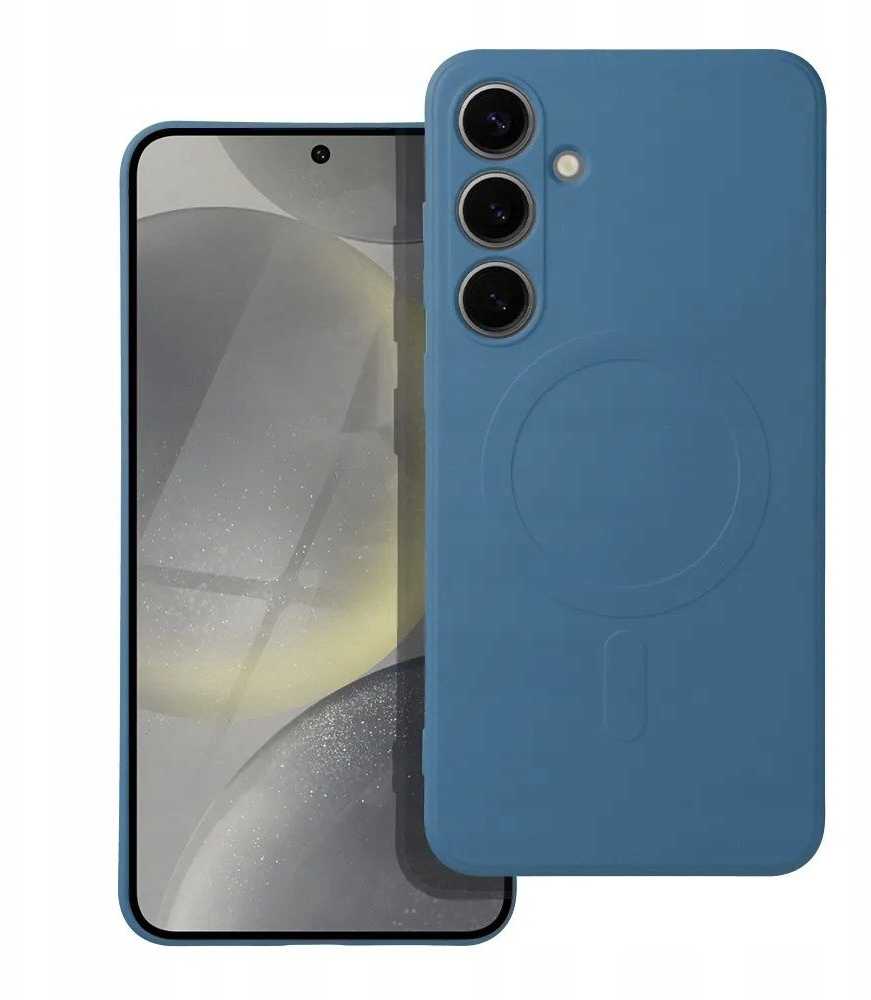 Oem SILICONE MAG COVER dėklas suderinamas su MagSafe skirtas Samsung Galaxy A54 mėlynos spalvos