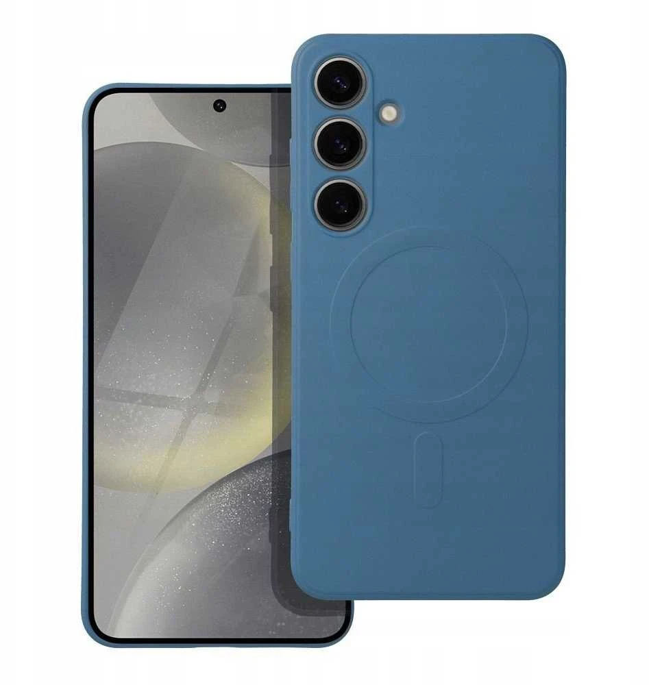 Oem SILICONE MAG COVER dėklas suderinamas su MagSafe skirtas Samsung Galaxy A16 mėlynos spalvos