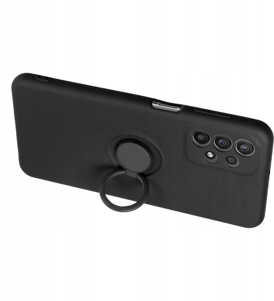 Oem SILICONE RING dėklas skirtas Samsung Galaxy A26 5G juodos spalvos
