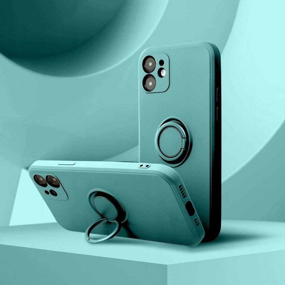 Oem SILICONE RING dėklas skirtas Samsung Galaxy A36 5G žalios spalvos