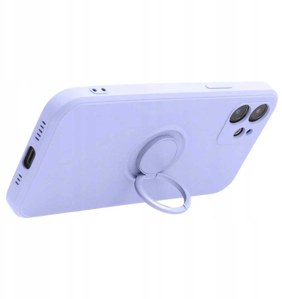 Oem SILICONE RING dėklas skirtas Samsung Galaxy A36 5G violetinės spalvos