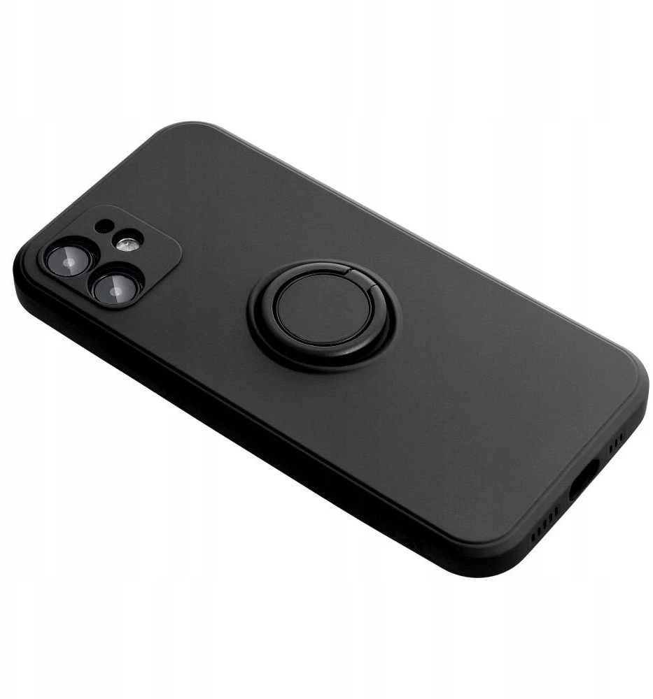 Oem SILICONE RING dėklas skirtas Samsung Galaxy A56 5G juodos spalvos