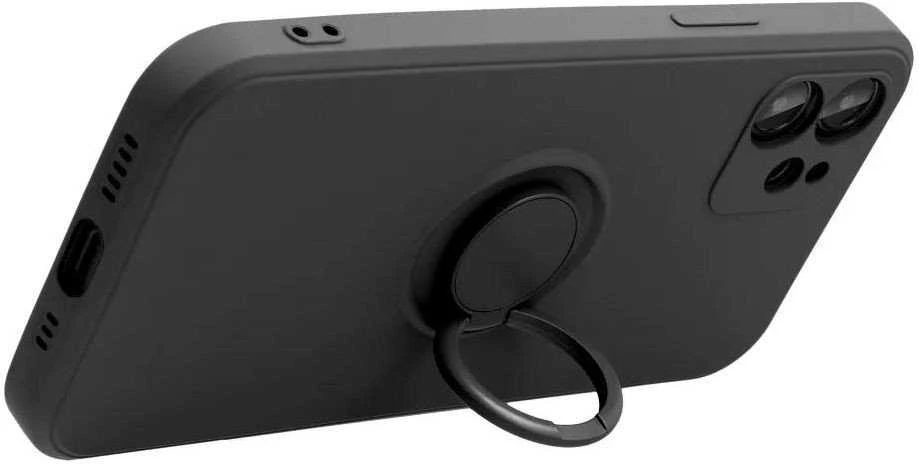 Dėklas Oem Case for iPhone 16e (SE 4 2025) / 17e Silicone Ring juodas