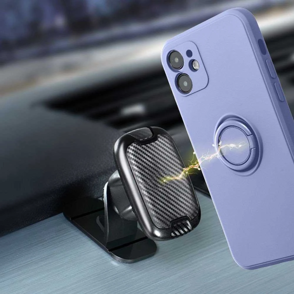 Dėklas Oem Case for iPhone 16e (SE 4 2025) / 17e Silicone Ring violetinė