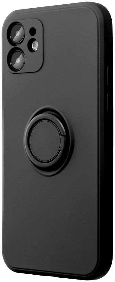 Oem SILICONE RING dėklas skirtas Xiaomi Redmi Note 14 Pro 4G juodos spalvos