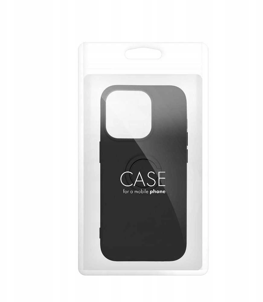 Oem SILICONE RING dėklas skirtas Xiaomi Redmi Note 14 Pro 4G juodos spalvos
