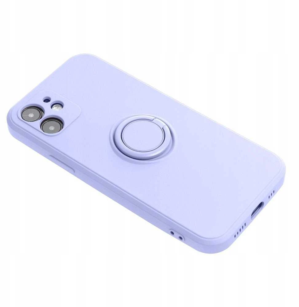 Oem SILICONE RING dėklas skirtas Xiaomi Redmi Note 14 Pro 5G violetinės spalvos