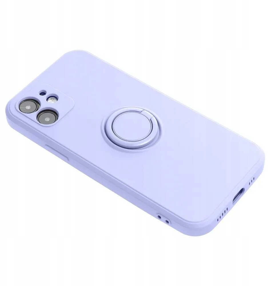 Oem SILICONE RING dėklas skirtas Xiaomi Redmi Note 14 Pro 4G violetinės spalvos