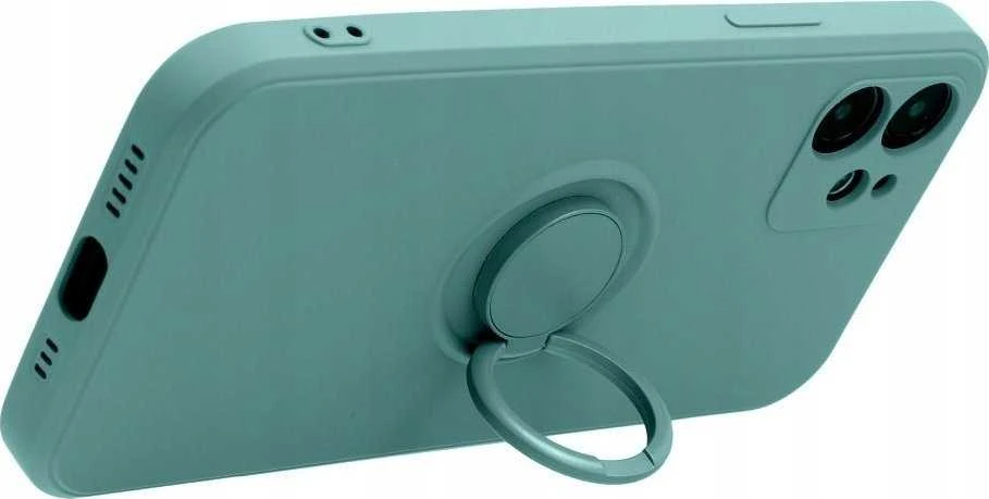 Oem SILICONE RING dėklas skirtas Xiaomi Redmi Note 14 5G žalios spalvos