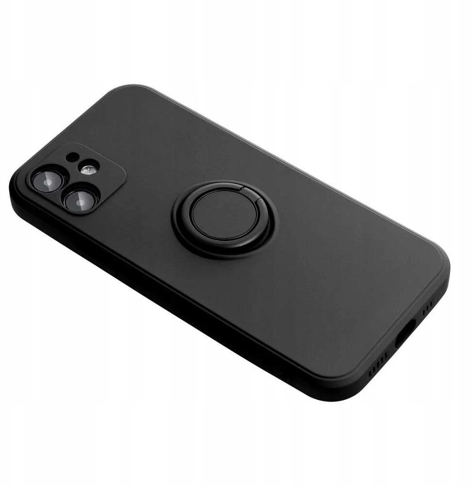 Oem SILICONE RING dėklas skirtas Xiaomi Redmi 14C juodos spalvos