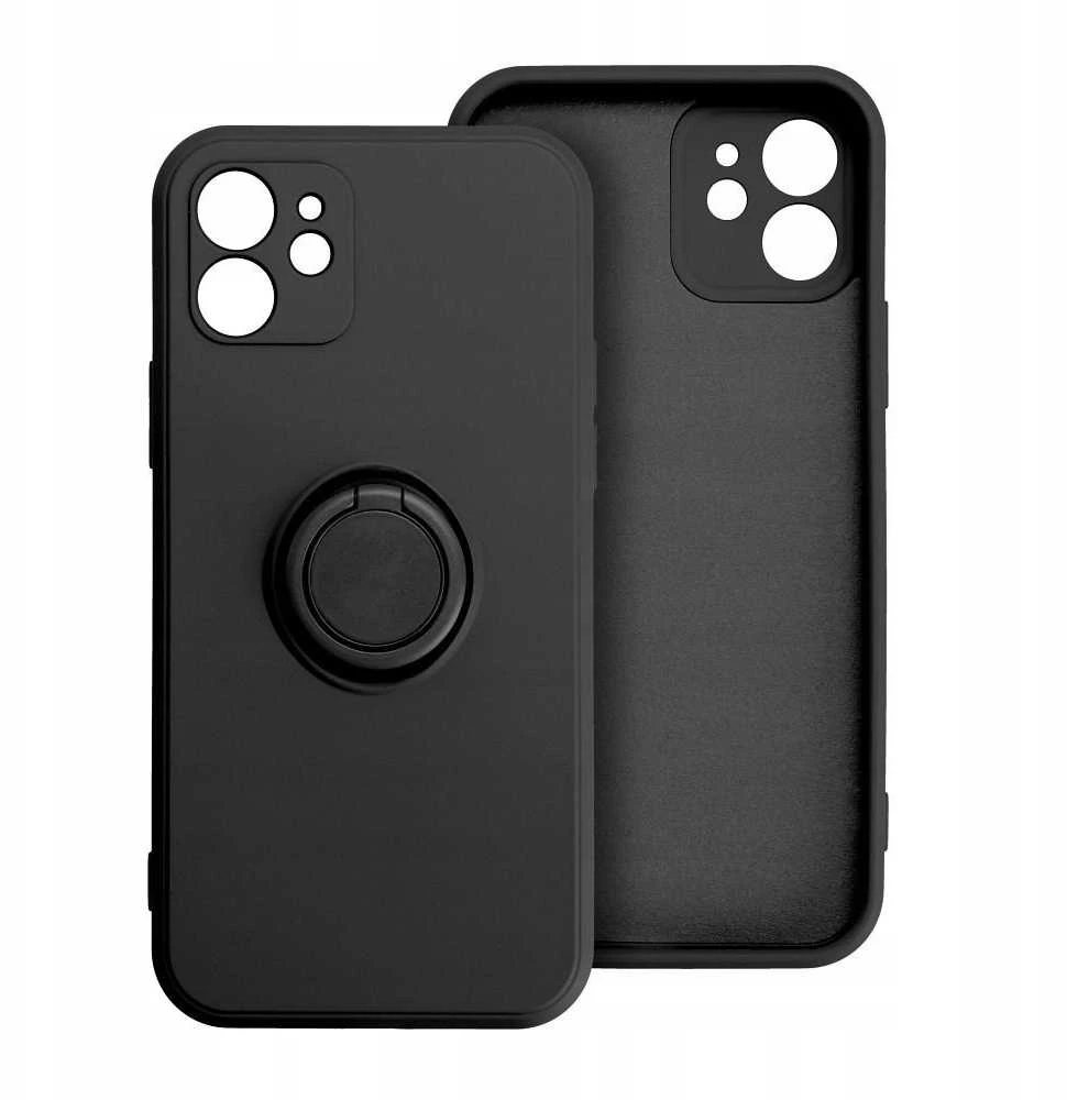 Oem SILICONE RING dėklas skirtas Xiaomi Redmi 14C juodos spalvos