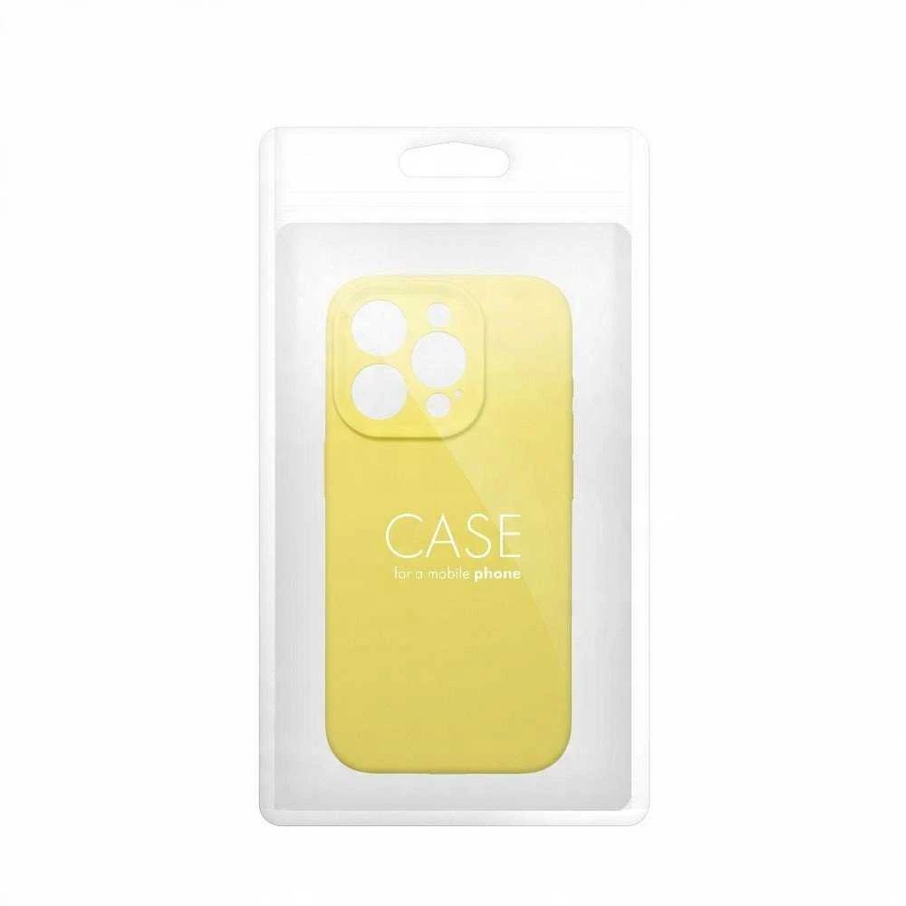 OEM dėklas iPhone 16 silikoniniam 2 mm dėklui (apsaugai nuo kameros), geltonas