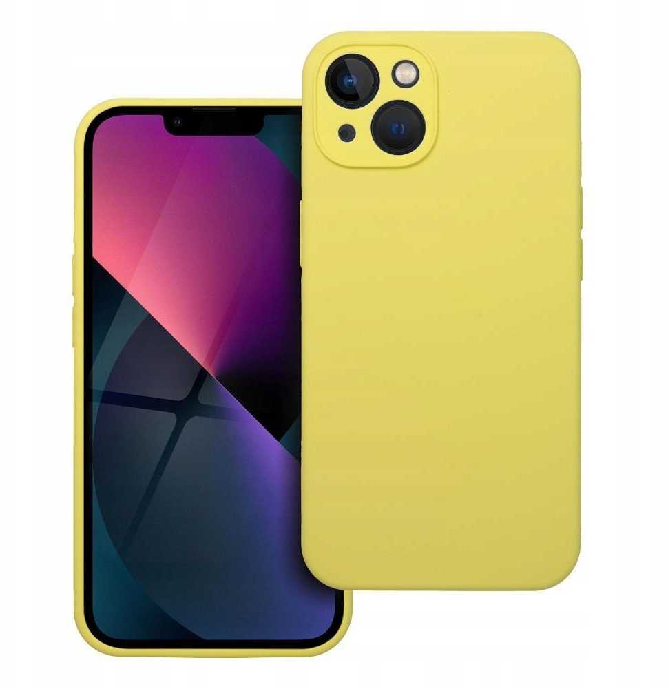 Dėklas Oem Case for iPhone 13 Silicone 2mm (camera protection) yellow
