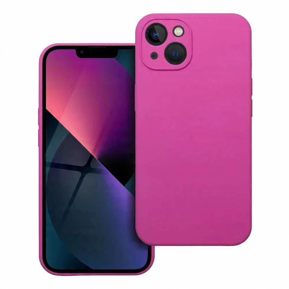 Oem dėklas, skirtas iPhone 13, silikoninis 2 mm (su kameros apsauga), rožinės spalvos