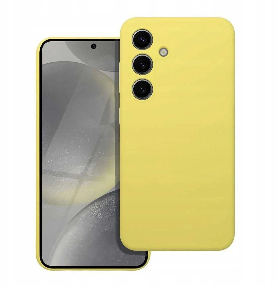 Oem Originalus Motorola G55 5G silikoninis 2 mm dėklas (apsauginė kamera), geltonas