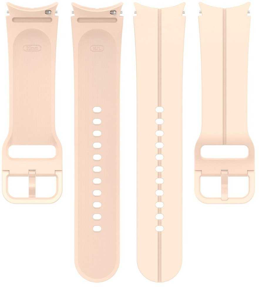 Oem Silicone apyrankė for SAMSUNG Watch 4 / 5 pink (10)