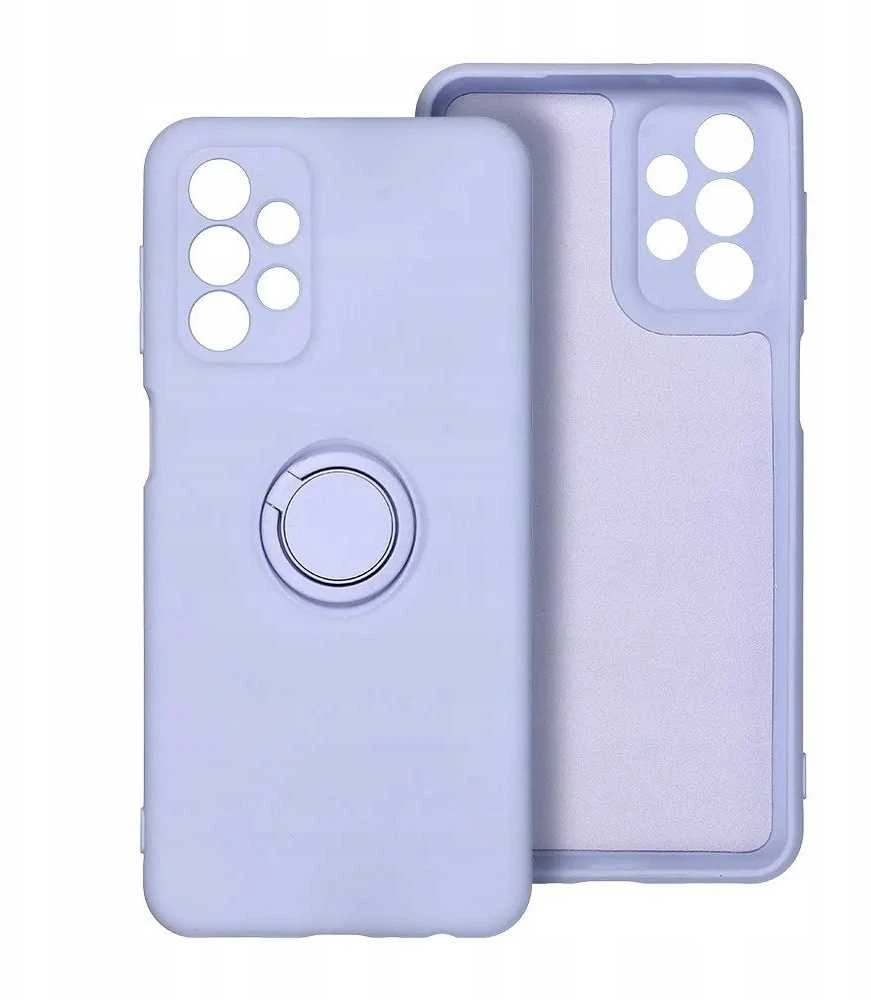 Oem SILICONE RING dėklas skirtas Samsung Galaxy S25 Edge violetinės spalvos