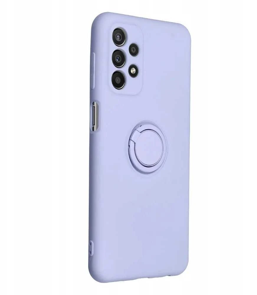 Oem SILICONE RING dėklas skirtas Samsung Galaxy S25 Edge violetinės spalvos