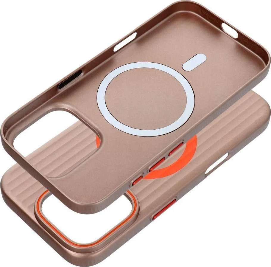 Oem Originalus „iPhone 13 PRO MAX“ dėklas, suderinamas su „MagSafe“ titano spalvos dykumos spalvos dėklu.