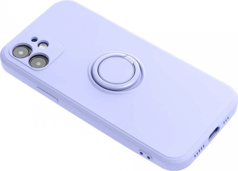 Dėklas Forcell Oem Case for iPhone 7 / 8 / SE 2020 / SE 2022 Silicone Ring violetinė