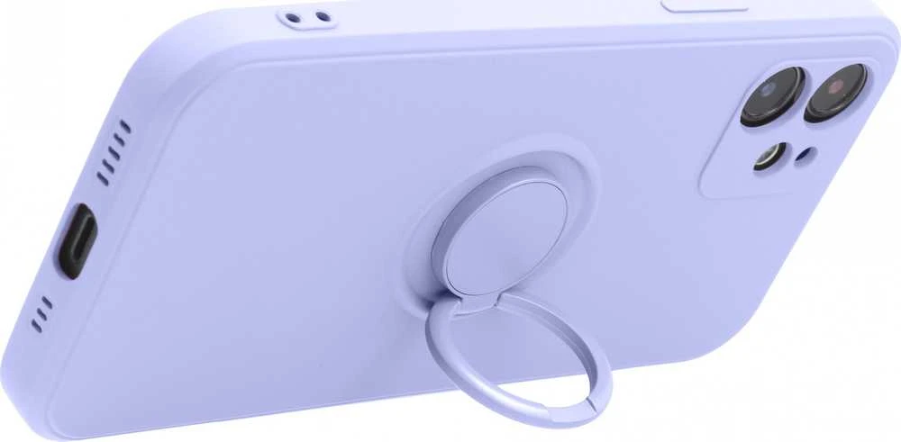 Dėklas Forcell Oem Case for iPhone 7 / 8 / SE 2020 / SE 2022 Silicone Ring violetinė