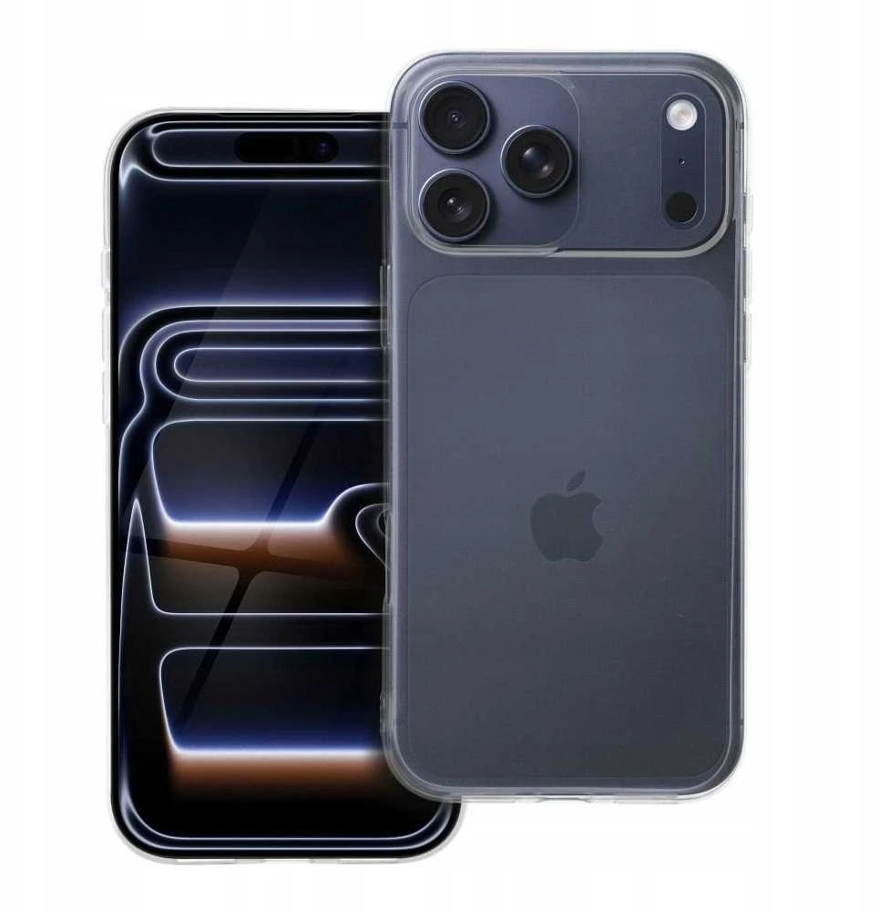 Oem Originalus dėklas, skirtas „iPhone 17 Pro Max / 18 Pro Max“ (žemas kameros kraštas), skaidrus, 2 mm dėžutė, skaidri