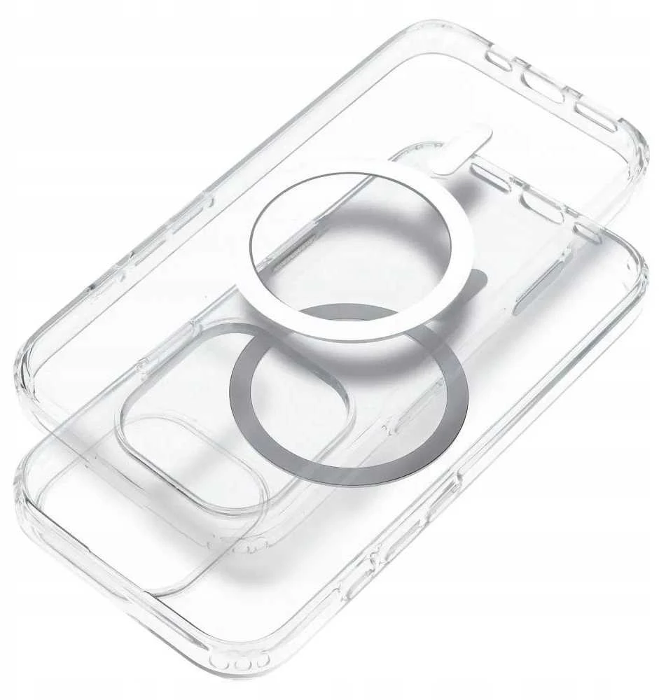 Oem Originalus „iPhone 16 PRO“ skaidrus „Mag Cover Elite“ dėklas (STR / NEGELTONAS / KAMEROS VALDYMO MYGTUKAS), suderinamas su skaidriu „MagSafe“