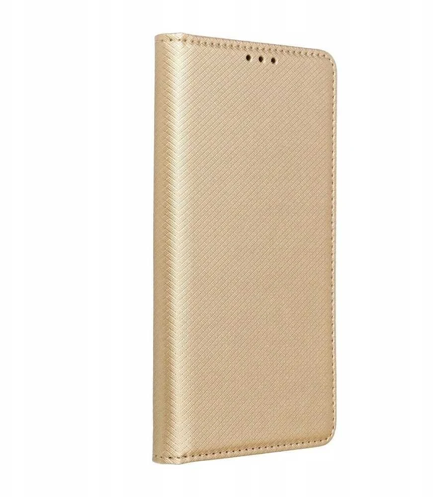 OEM atverčiamas dėklas Motorola G05 / G15 Smart Case Book auksinis