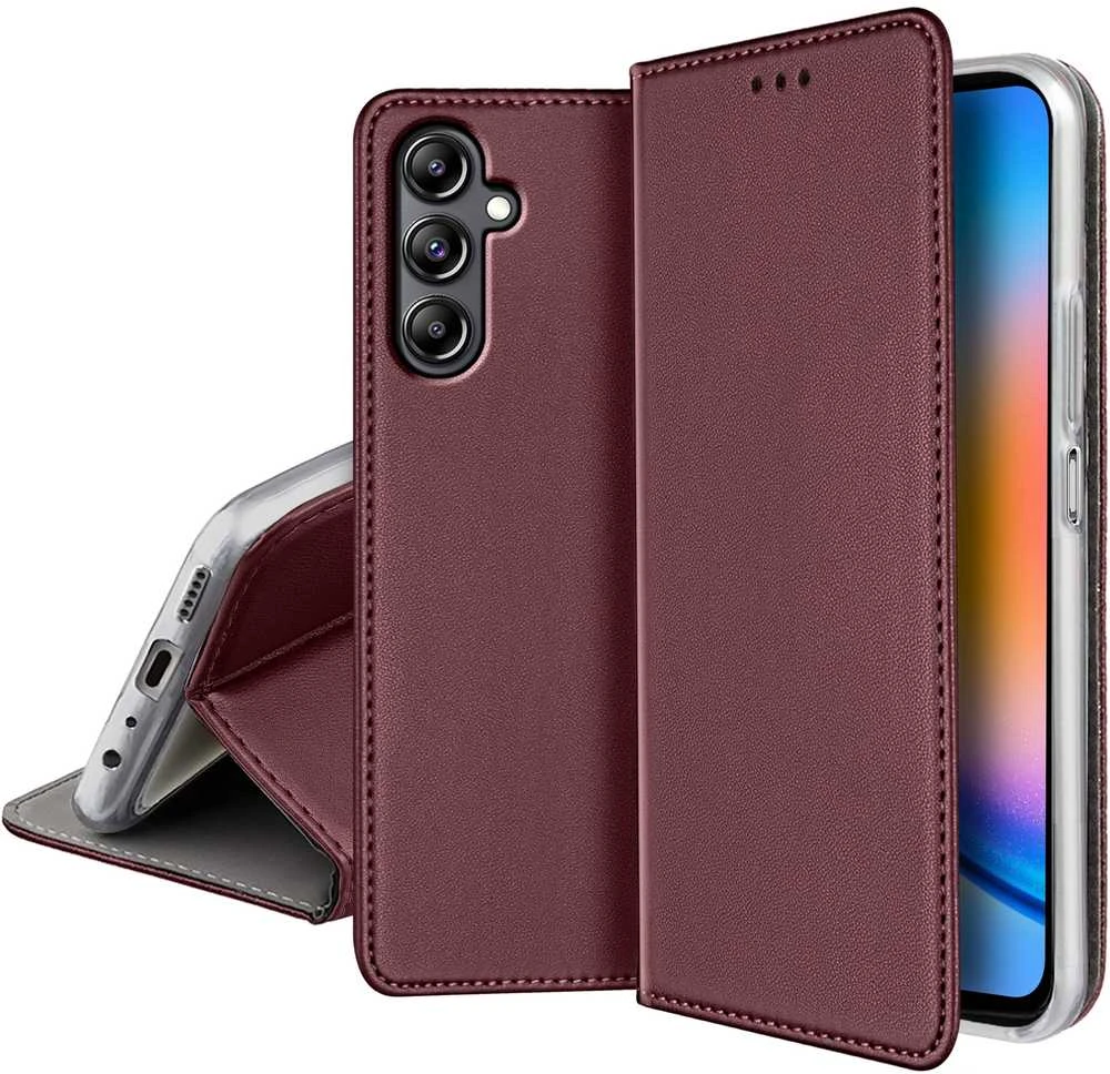 Reach Dėklas Smart Magnetic Samsung A266 A26 5G tamsiai raudonas