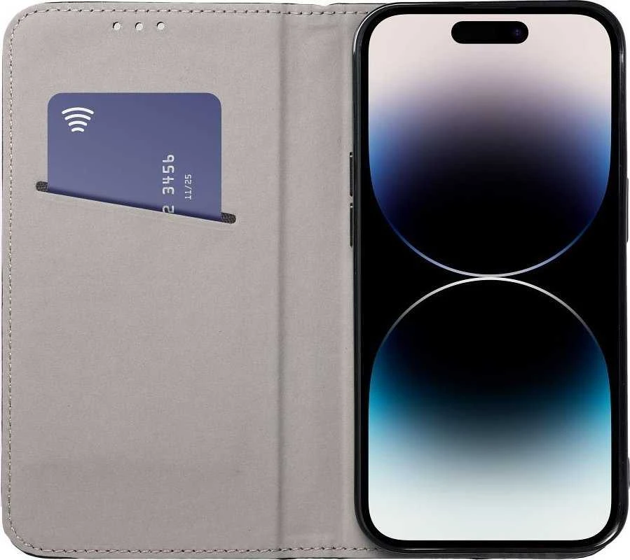 Oem SMART MAGNETO Book dėklas skirtas Xiaomi Redmi Note 12 Pro 5G juodos spalvos