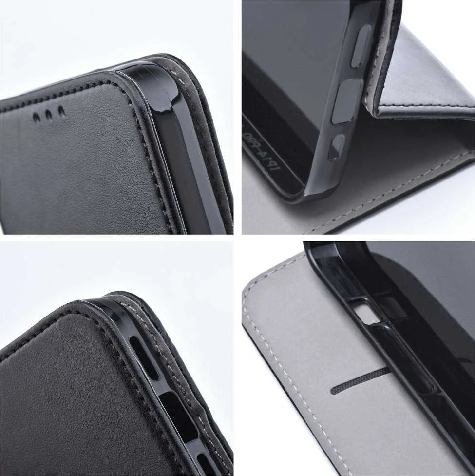 Oem SMART MAGNETO Book dėklas skirtas Xiaomi Redmi Note 12 Pro 5G juodos spalvos