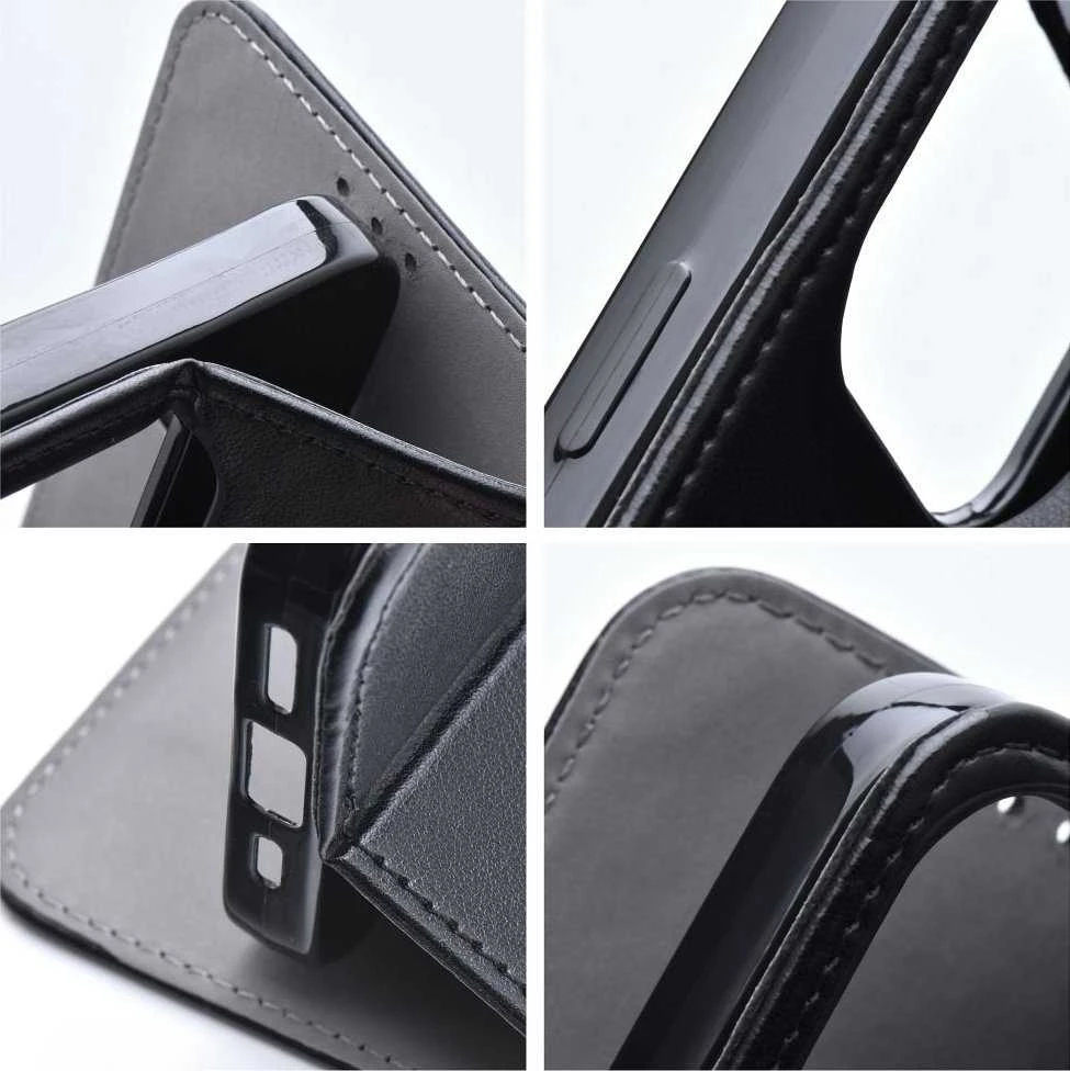 Oem SMART MAGNETO Book dėklas skirtas Xiaomi Redmi Note 12 Pro 5G juodos spalvos