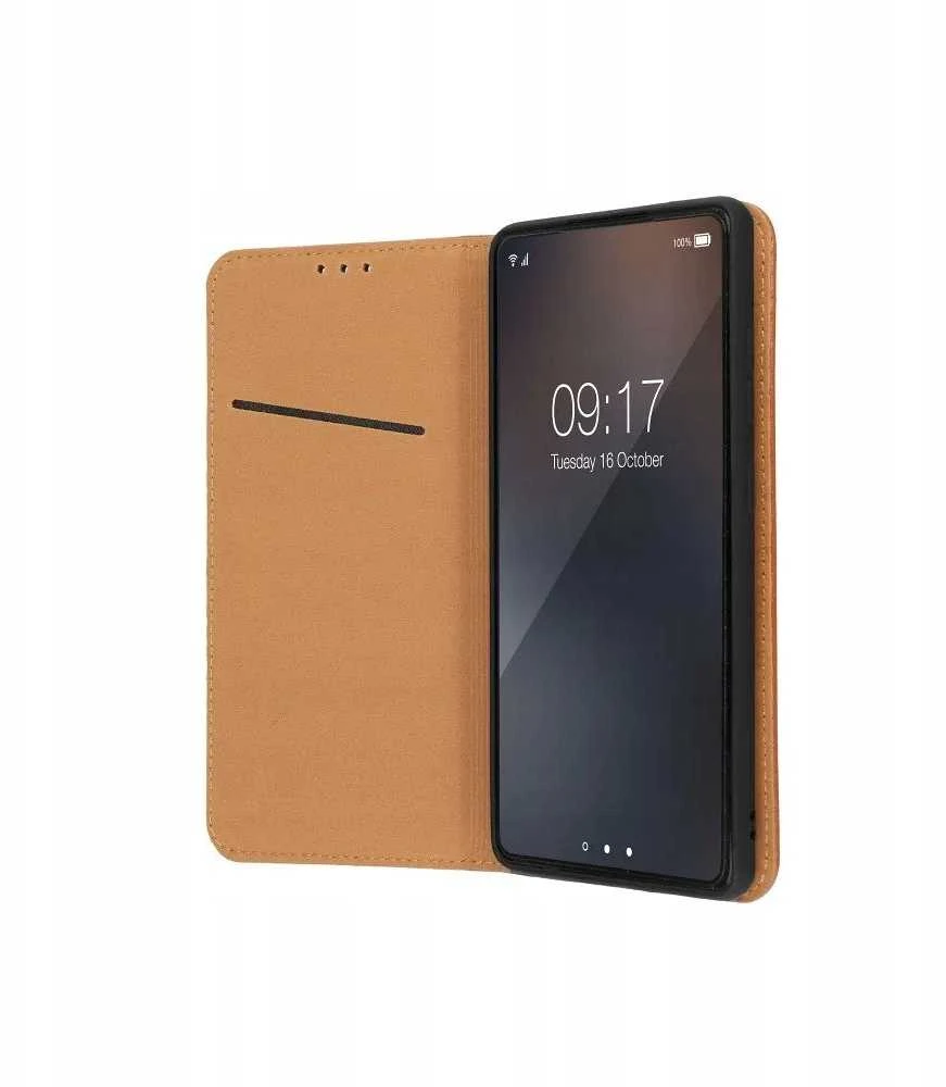 Oem SMART Pro Book leather dėklas skirtas Samsung Galaxy S25 Edge rudos spalvos