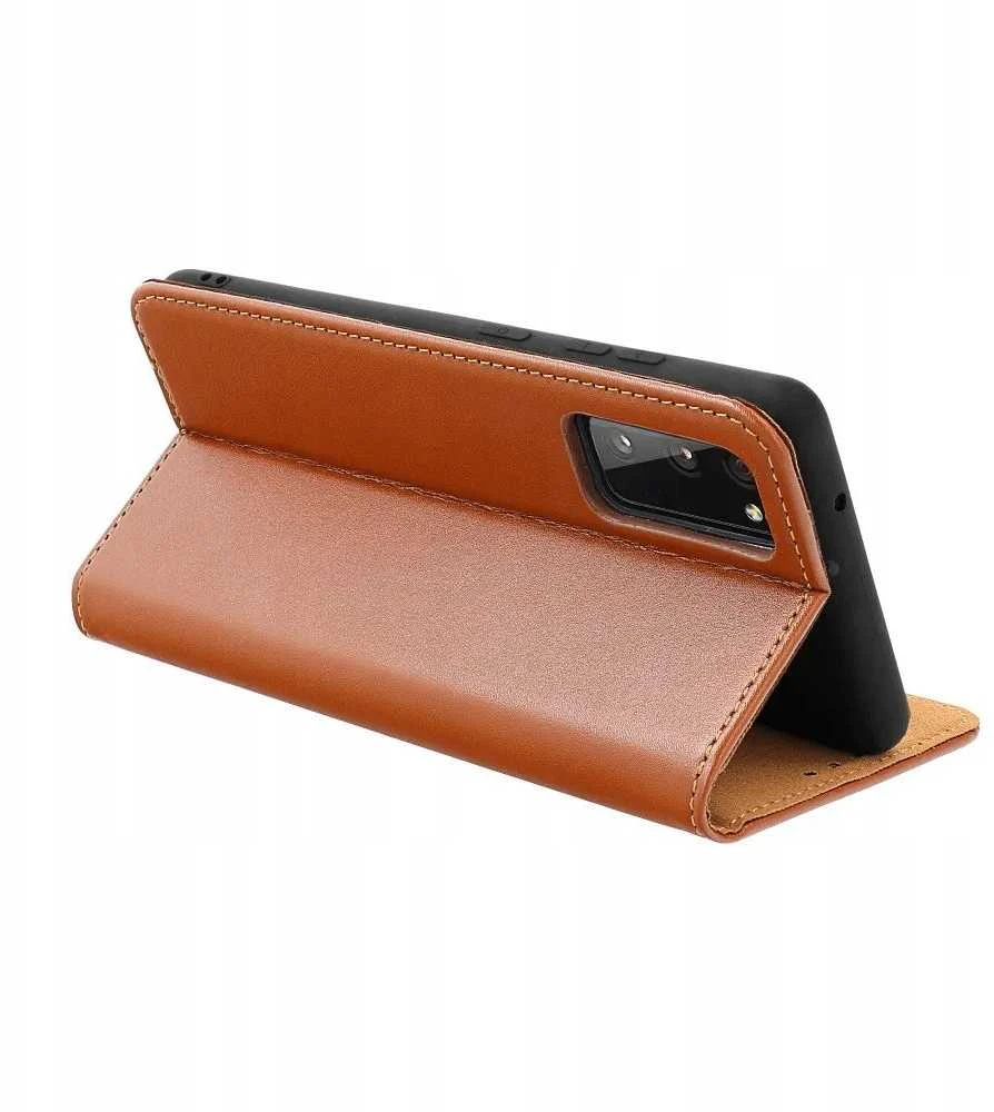 Oem SMART Pro Book leather dėklas skirtas Samsung Galaxy S25 Edge rudos spalvos