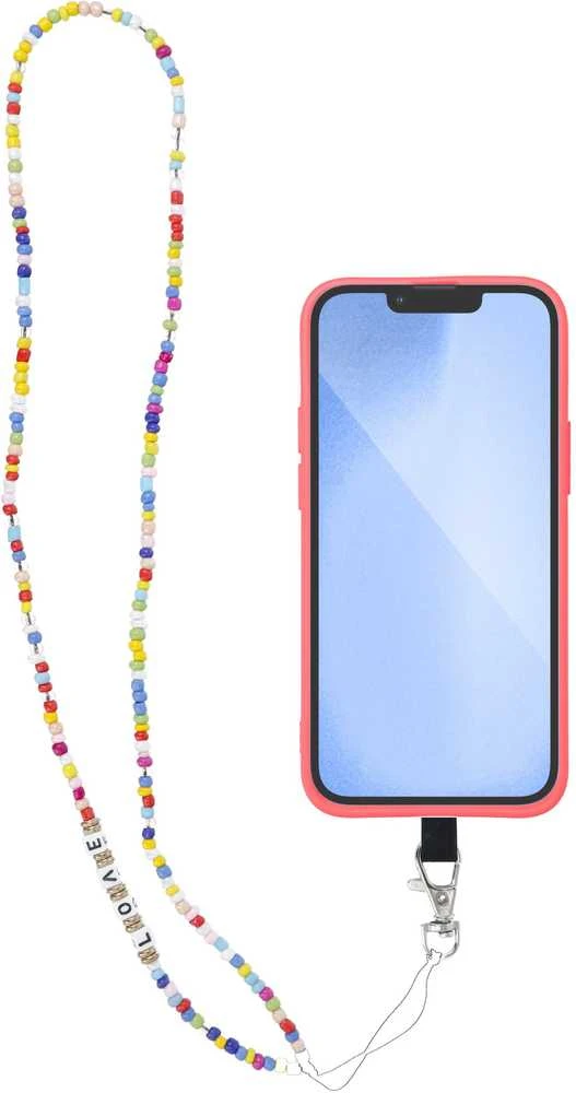 Oem PIXIE telefono dirželis, telefono pakabukas / laido ilgis 68 cm (34 cm kilpoje) / ant kaklo - karoliukai