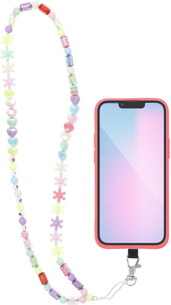Oem PIXIE telefono dirželis, telefono pakabukas / laido ilgis 68 cm (34 cm kilpoje) / ant kaklo - žvaigždės
