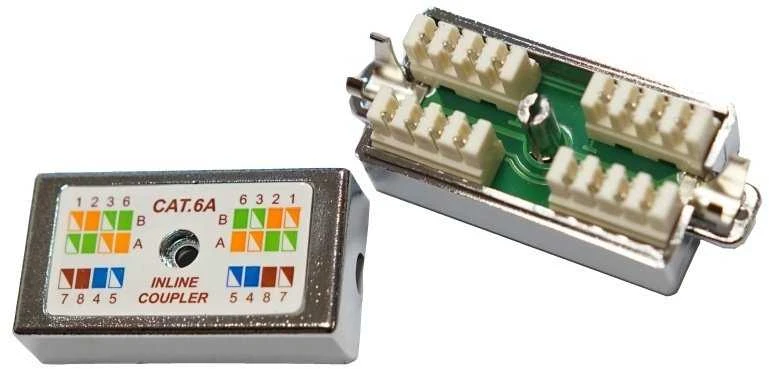 Oem FTP Cat6A jungiamoji dėžutė, įspaudžiama, sidabrinė