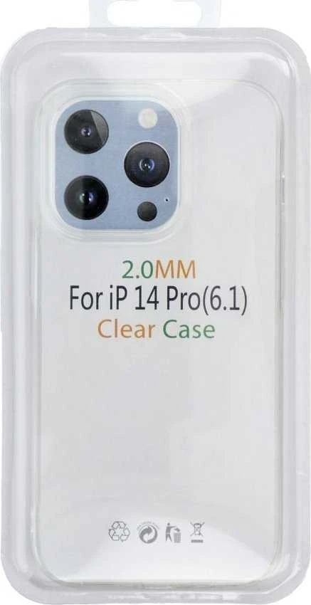 OEM dėklas, skirtas „iPhone 15 PRO MAX“ skaidriam dėklui, 2 mm dėžutė, skaidri