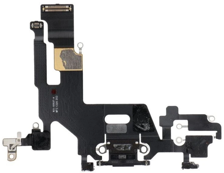 Oem USB įkrovimo laidas, skirtas IPHONE 11 juodas (išimamas) (Atnaujinta)