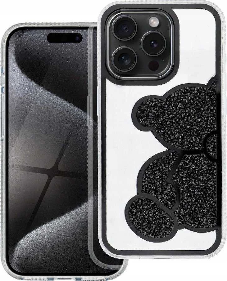 Dėklas Oem Case for iPhone 16e (SE 4 2025) / 17e Teddy Bear juodas