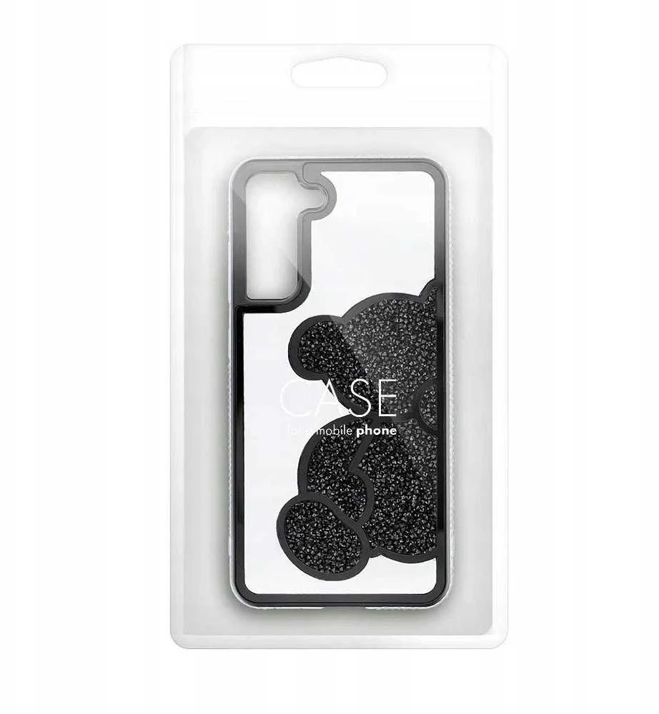 Oem TEDDY BEAR Dėklas skirtas Samsung Galaxy A16 5G juodos spalvos