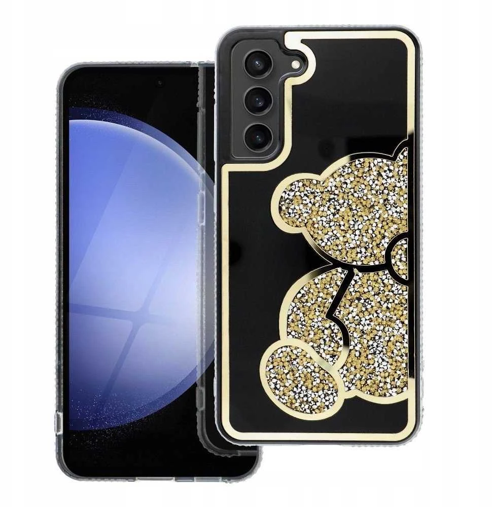 Oem TEDDY BEAR Dėklas skirtas Samsung Galaxy A16 5G aukso spalvos