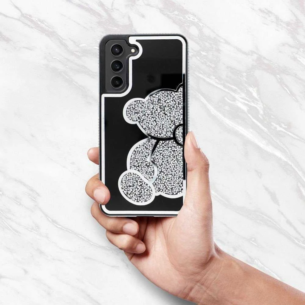 Oem TEDDY BEAR Dėklas skirtas Samsung Galaxy A26 5G sidabro spalvos