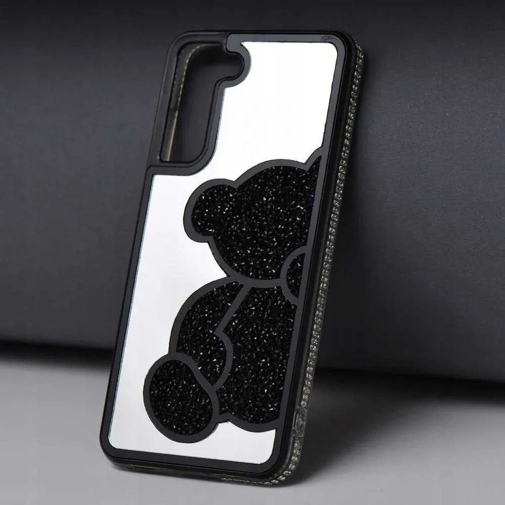 Oem TEDDY BEAR Dėklas skirtas Samsung Galaxy A26 5G juodos spalvos