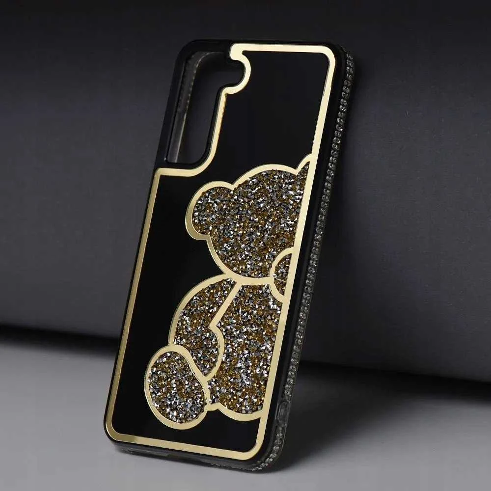 Oem TEDDY BEAR Dėklas skirtas Samsung Galaxy A36 5G aukso spalvos