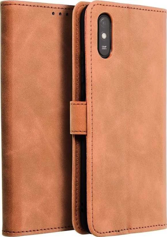 Oem TENDER Book Dėklas skirtas Xiaomi Redmi 9AT / Redmi 9A rudos spalvos